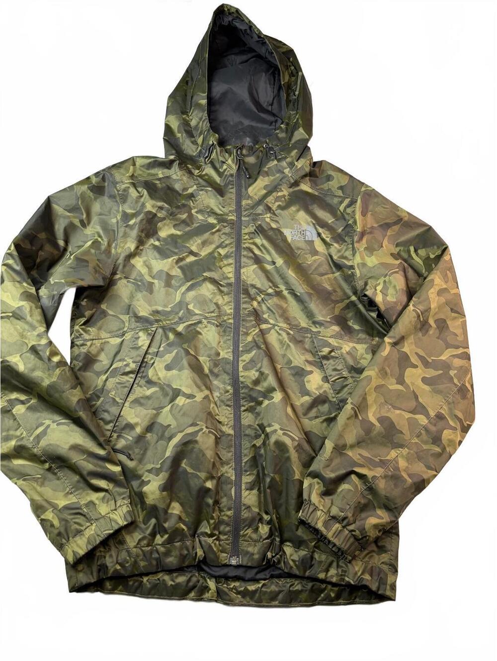 The North Face Camouflage Hooded Windbreaker Jacket